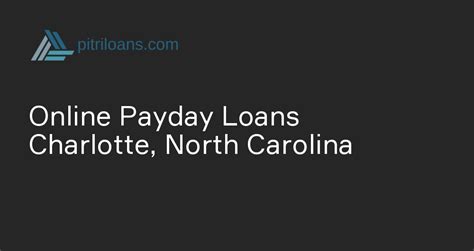 Payday Loans Charlotte Nc
